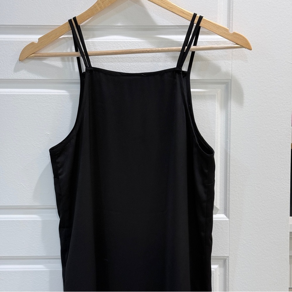 Mossimo Black Satin Mini Dress XS - Picture 9 of 11